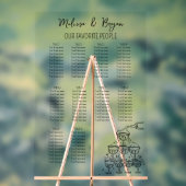 Champagner Tower Wedding 10 Tische Sitzkarte Acrylschild (Neutral)