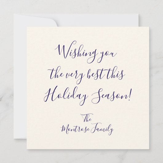 Champagner-Trauben Feiertagskarte (Rückseite)