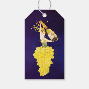 Champagner-Trauben Geschenkanhänger