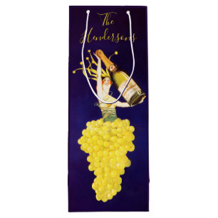 Champagner-Trauben Wein-Geschenktasche Geschenktüte Für Weinflaschen