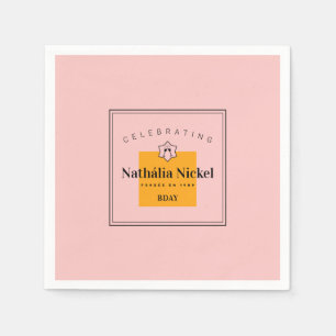 Champagner-Trinkspruch Serviette