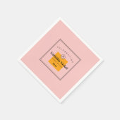 Champagner-Trinkspruch Serviette (Ecke)