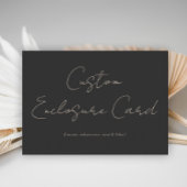 Champagner und Black Wedding Begleitkarte