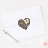 Champagner und Bubbles Celebration Couple Sticker (Umschlag)