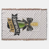 Champagner und Chill Throw Blanket Decke (Vorderseite)