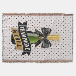 Champagner und Chill Throw Blanket Decke