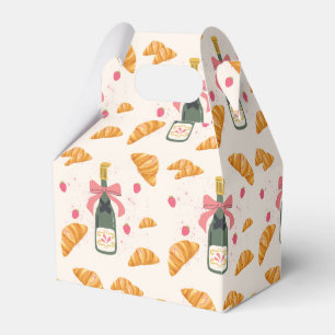 Champagner und Croissants Geschenkschachtel