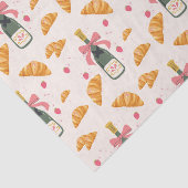 Champagner und Croissants Seidenpapier (Ausschnitt)