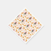 Champagner und Croissants Serviette (Ecke)