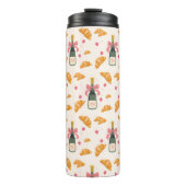 Champagner und Croissants Thermosbecher (Vorderseite)