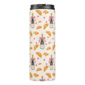 Champagner und Croissants Thermosbecher (Rückseite)