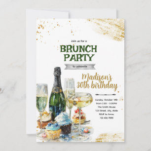 Champagner- und Dessert-Party-Einladung Einladung