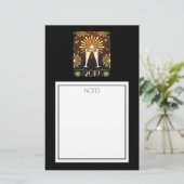 Champagner und Feuerwerk Silvester 2019 Briefpapier (Stehend Vorderseite)