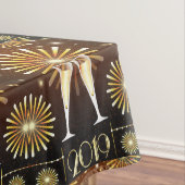 Champagner und Feuerwerk Silvester 2019 Muster Tischdecke (Beispiel)