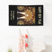 Champagner und Feuerwerk Silvester Party Banner (Insitu)