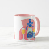 Champagner und Fries Tasse (VorderseiteRechts)