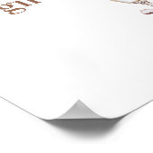 Champagner und Perlen - Zeichen Poster (Ecke)