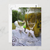 Champagner und Pickles Postkarte (Vorne/Hinten)