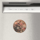 Champagner und Rose Magnet (In Situ (Geschirrspüler))