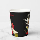 Champagner- und Rotschuhpapier-Cup Pappbecher (Links)