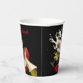 Champagner- und Rotschuhpapier-Cup Pappbecher (Rechts)