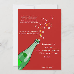 Champagner und Spaß ... Neue Party Einladung