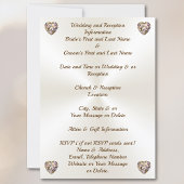 Champagner und Taupe Hochzeit, Einladungen für Hoc