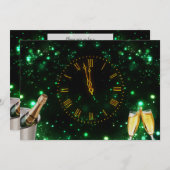 Champagner und Uhrenwochenende Einladung (Vorne/Hinten)