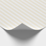 Champagner und weißer, einfacher, horizontaler Str Geschenkpapier<br><div class="desc">Pastell Champagner und weißes,  einfaches,  horizontal gestrichenes Schleifpapier</div>