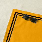 Champagner vor Vows Inspiriert Name Orange Strandtuch (Beispiel)