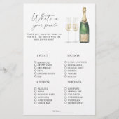 Champagner - Was ist in deinem Handtaschenspiel? (Vorderseite)