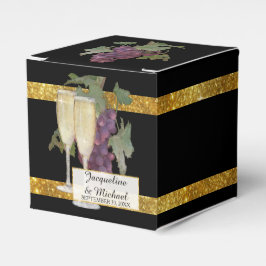 Champagner Weinkeller Weingarten Hochzeit Empfang  Geschenkschachtel