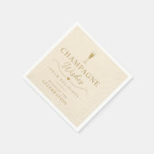 Champagner-Wünsche Cocktailservietten Serviette (Ecke)