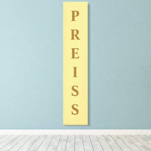 Champagner zuerst/Familie/Nachname Canvas Print Leinwanddruck (Insitu (Holzboden))