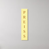 Champagner zuerst/Familie/Nachname Canvas Print Leinwanddruck (Vorderseite)