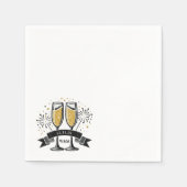 Champagnerband Serviette (Vorderseite)