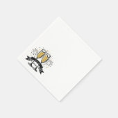 Champagnerband Serviette (Ecke)
