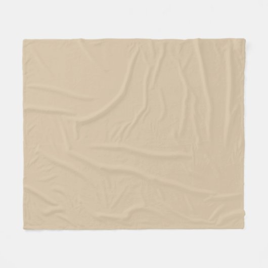 Champagnerbeige Fleecedecke (Vorderseite (Horizontal))