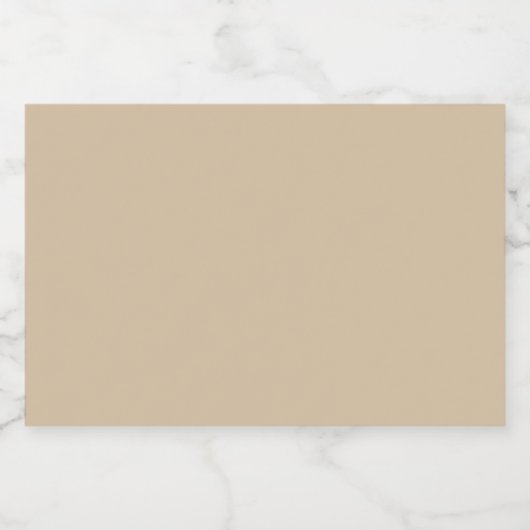 Champagnerbeige Schaumweinetikett (Einzelnes Label)