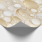 Champagnerbläschen Brautparty Wrapping Paper Geschenkpapier (Ecke)