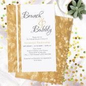 Champagnerbläschen Brunch Einladung