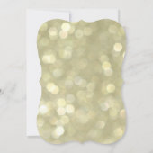 Champagnerbläschen Hochzeitsempfang Einladung (Rückseite)