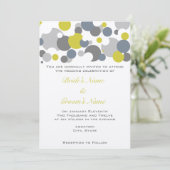 Champagnerblasen Einladung (Stehend Vorderseite)