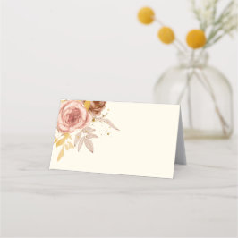 Champagnerbraun Rose hellrosa Hochzeit Platzkarte