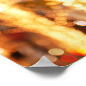 Champagnerbrille auf Weihnachten in der Stadt Poster (Ecke)