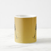 Champagnerbrille feiern auf Gold Kaffeetasse (Mittel)