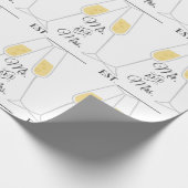 Champagnerbrille Geschenkpapier (Ecke)