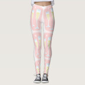 Champagnerbrille Leggings (Vorderseite)