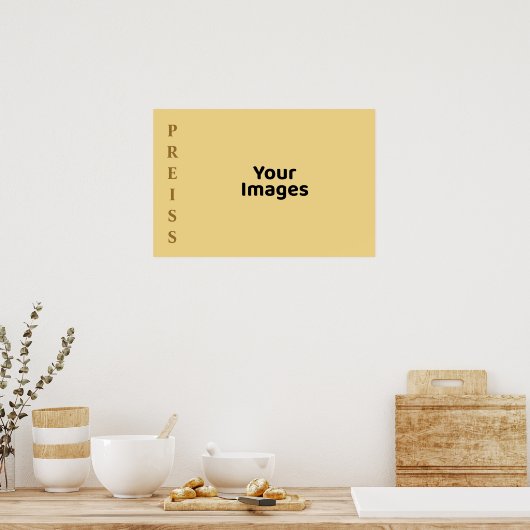 Champagnerfamilie Name Foto Display Poster (Küche)