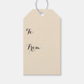 Champagnerfarbe Geschenkanhänger (Vorderseite)